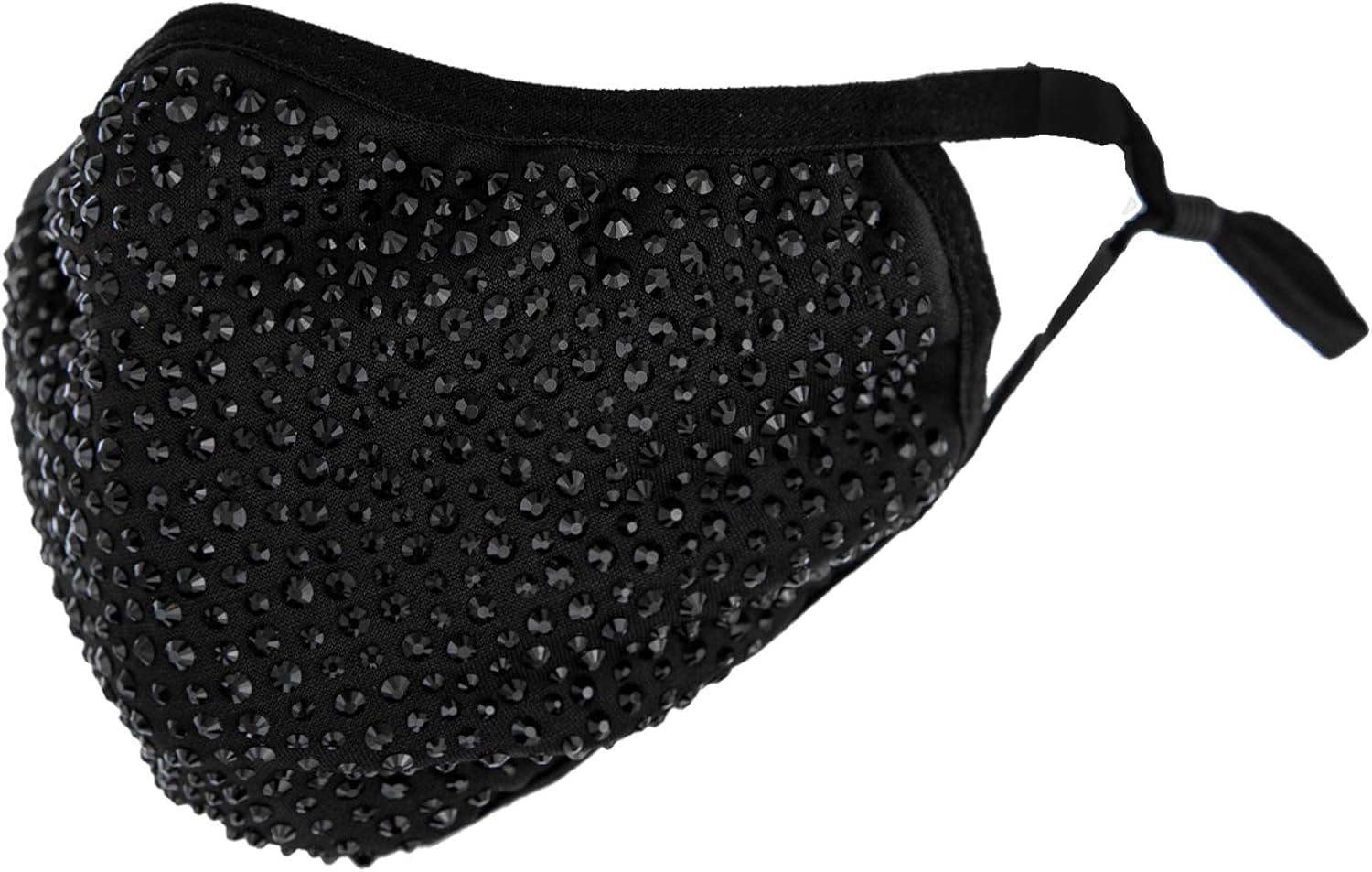 SP Sophia Collection Brightly Colored Christmas Holidays Rhinestone Bling Jeweled Face Cover Mask with Adjustable Ear Straps