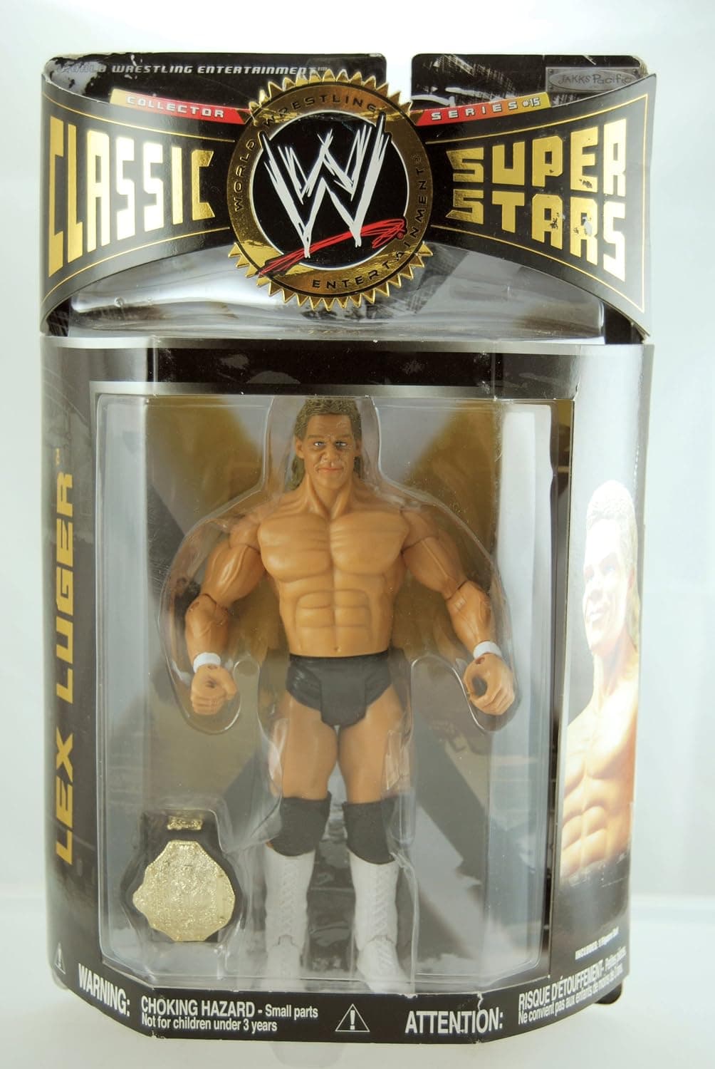 WWE - 2007 - Classic Super Stars - Series 15 - Lex Luger Action Figure - w/ Championship Belt - Limited Edition - Mint - Collectible