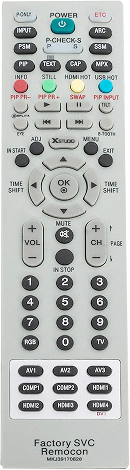 MKJ39170828 Replaced Service Remote Control fit for LG LCD LED TV 49UH6500 60UH655060 60UH6550-UB 55UH6550 55UH6550-UB 43UH6500 43UH6500-UB OLEDC7P 32LN530B 49UK6300PUE EF95000 65EG9600 65EG9600-U