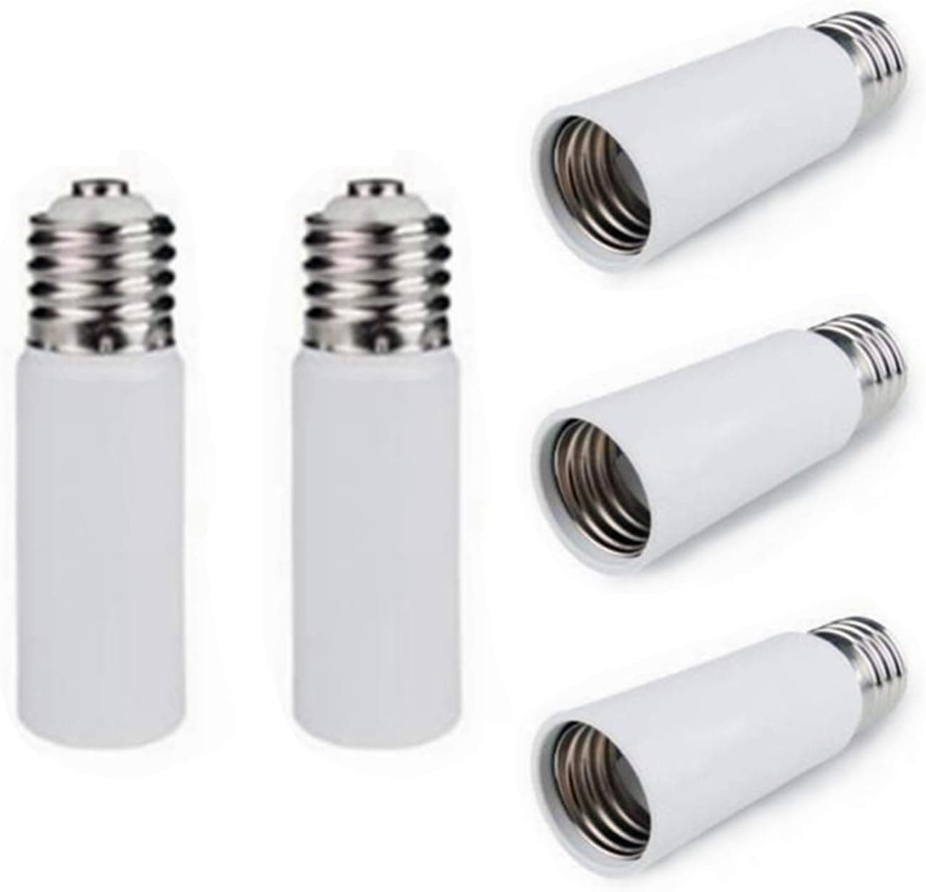 Mogul Socket Extender,TWDRTDD E39/E40 to E39/E40 Screw Mogul Base LED Fluorescent Incandescent Lamp Holder Adapter (5-Pack)
