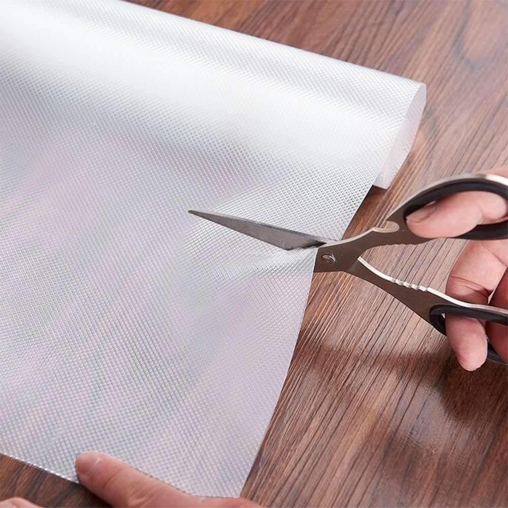 Refrigerator Liner Non-Adhesive EVA Cabinet-Drawer-Shelf-Liners Waterproof Kitchen Fridge Pad and Cupboard Mat, Non-Slip Can be Cut Placemats, 17.7"×47.2"