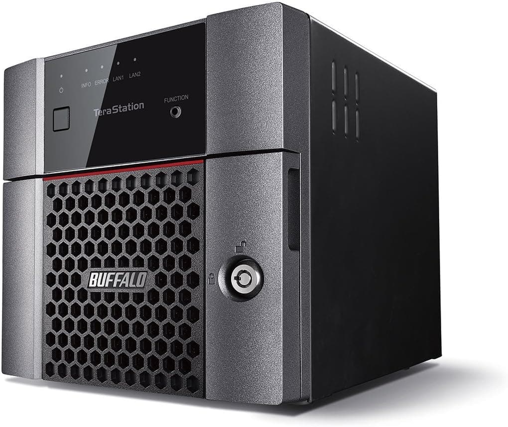 BUFFALO TeraStation 3210DN Desktop 4 TB NAS Hard Drives Included, black