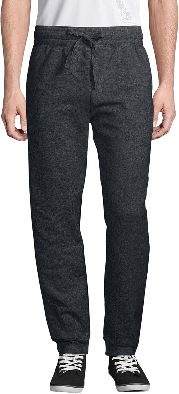 Hanes Men's Jogger Sweatpants, EcoSmart Jogger Sweatpants for Men, Men's Fleece Lounge Pants