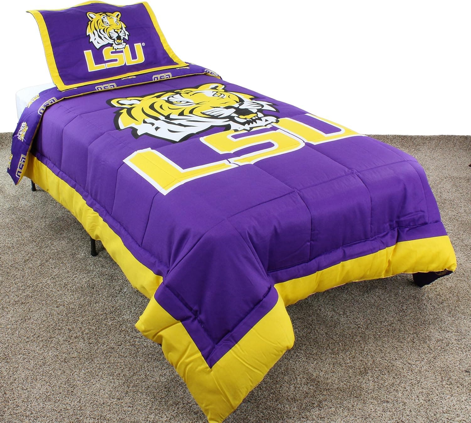College Covers Louisiana State Tigers Reversible Comforter Set - Twin