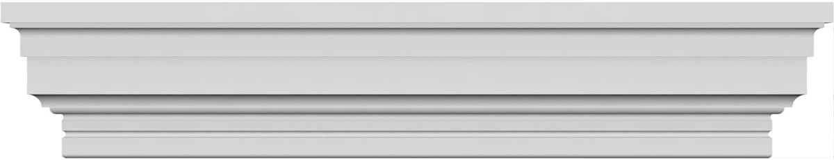 Ekena Millwork CRH04X37ST Crosshead, 37" Bottom Width x 39 1/2" Top Width, Factory Primed White