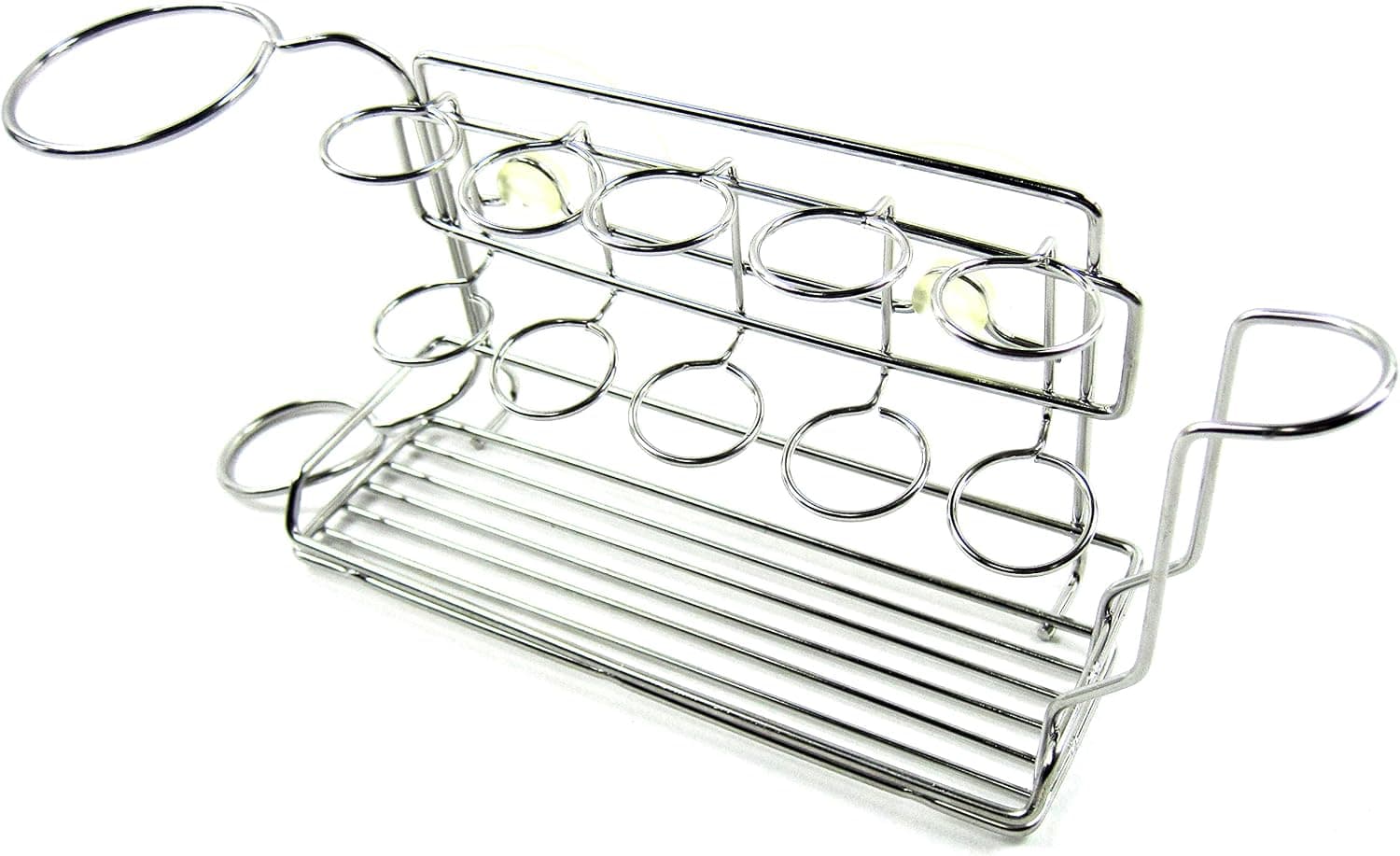 Stopia All in One Steel Wire Suction Cup Holder for Toothbrush Toothpaste Razor Cup