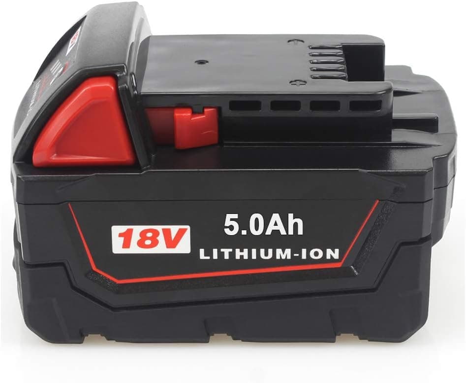 TENMOER 18V 5.0Ah Replacement Battery Compatible with Milwaukee M18 18V 48-11-1850 48-11-1860