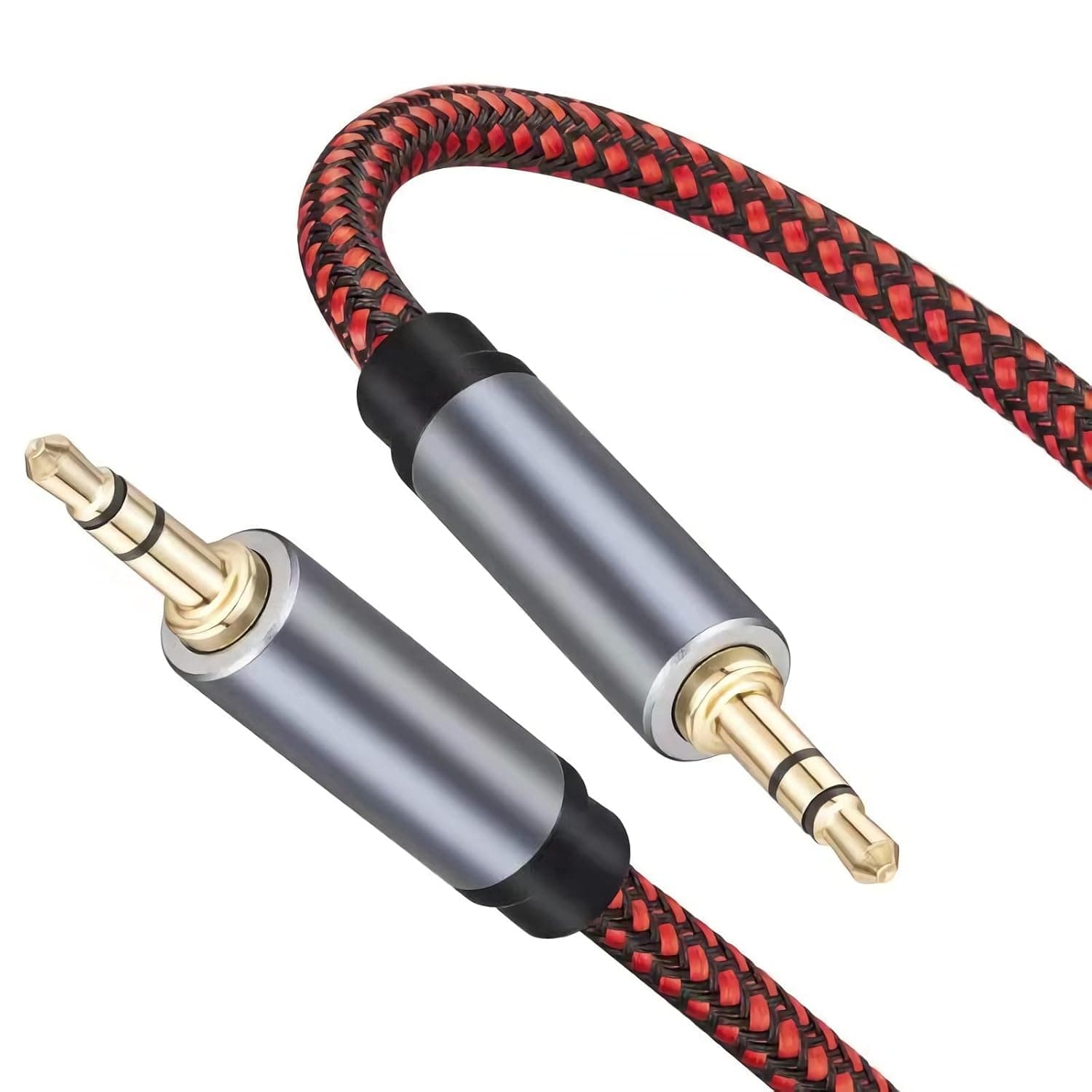 GESSEOR 3.5mm Audio Cable 25 FT Male to Male AUX Cord aux Cable,3.5mm to 3.5 mm Stereo Audio Cable 1/8 Shielded AUX Headphone Cable Extension Male to Male Auxillary Stereo Audio Cable Cord