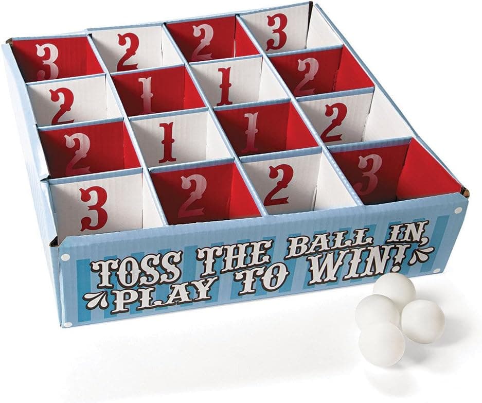 SmileMakers Carnival Table Tennis Toss Game Birthday and Theme Party Supplies