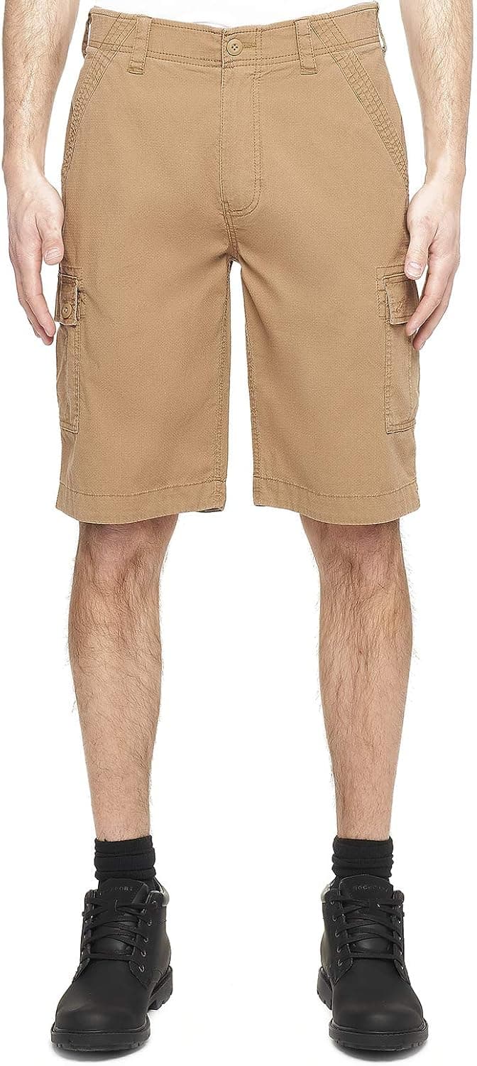 Wearfirst Men's Free-Band Cargo Shorts with Mesh Pocket Lining