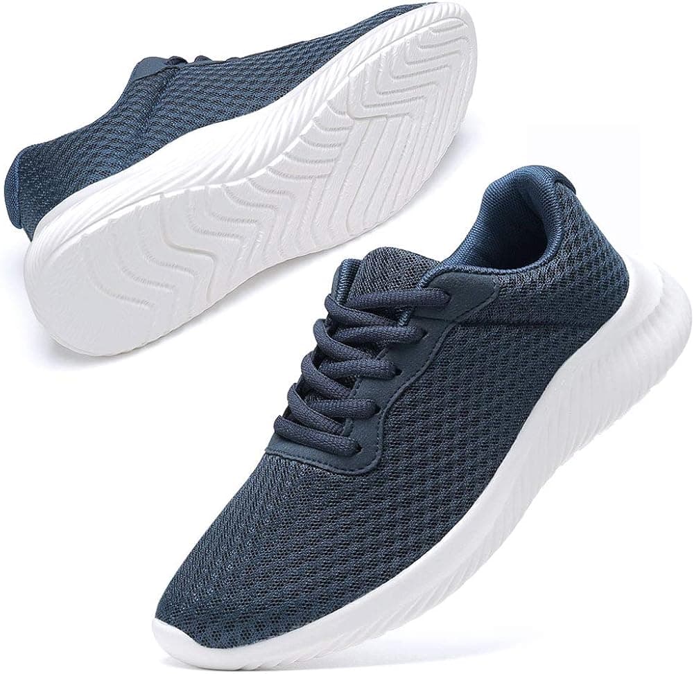 Alicegana Women's Walking Shoes Non Slip Lightweight Mesh Breathable Running Sneakers Sports Shoes for Women Blue