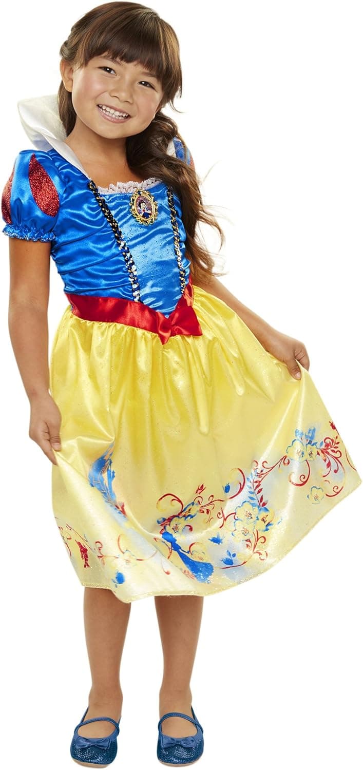 Disney Princess Snow White Explore Your World Dress, Blue/Yellow, Size: 4-6x