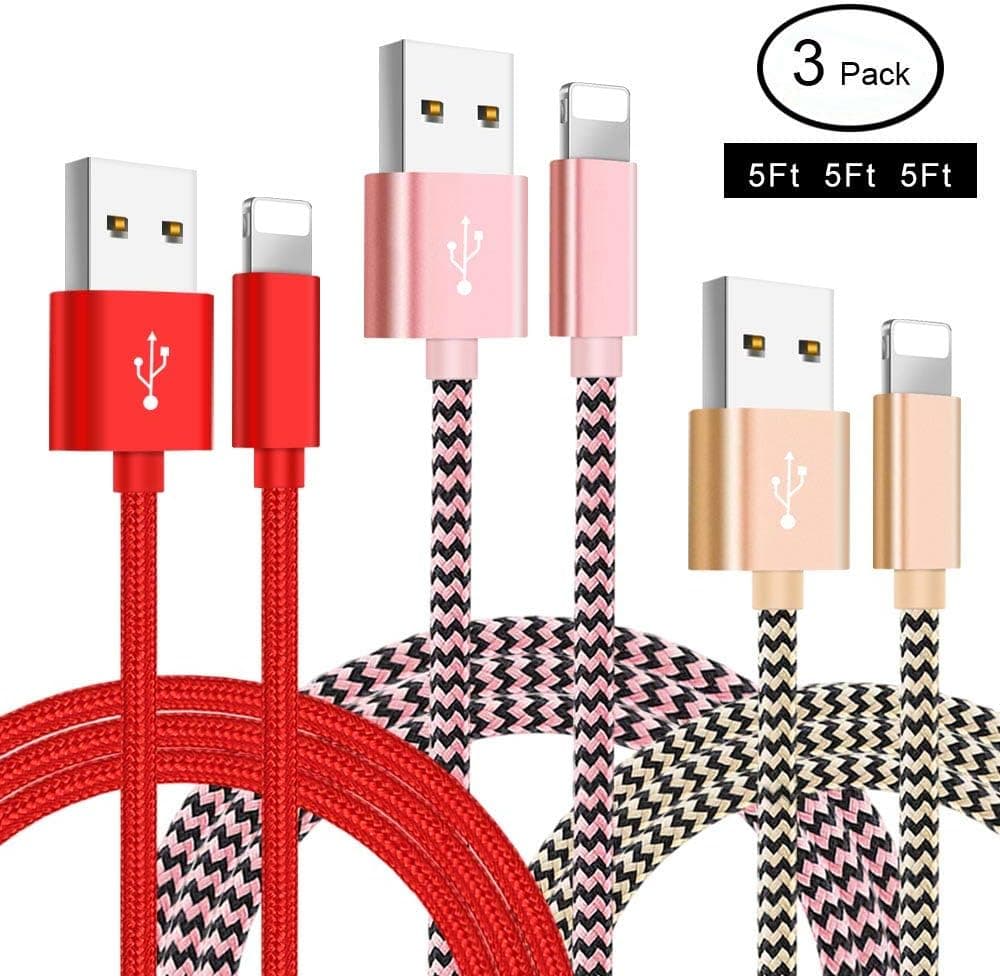 OTISA 3 Pack Phone Cable01 (Red)