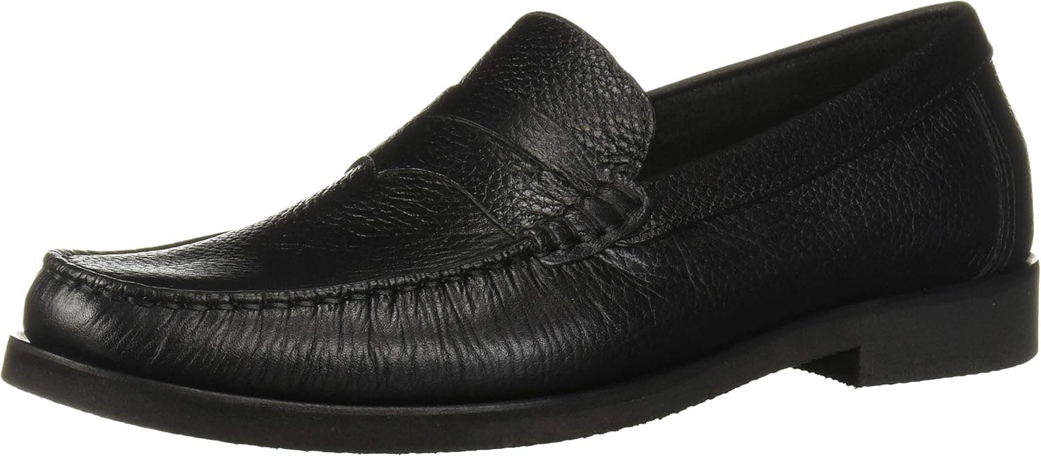 Driver Club USA Men's Leather Made in Brazil Rubber Sole Penny Loafer