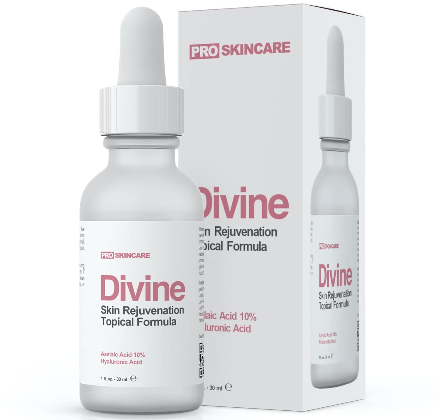 Azelaic Acid 10% Plus Niacinamide & Hyaluronic Acid Facial Serum, Dark Spot Remover and Wrinkle Reducer, Rosacea Skin Care - 1oz.