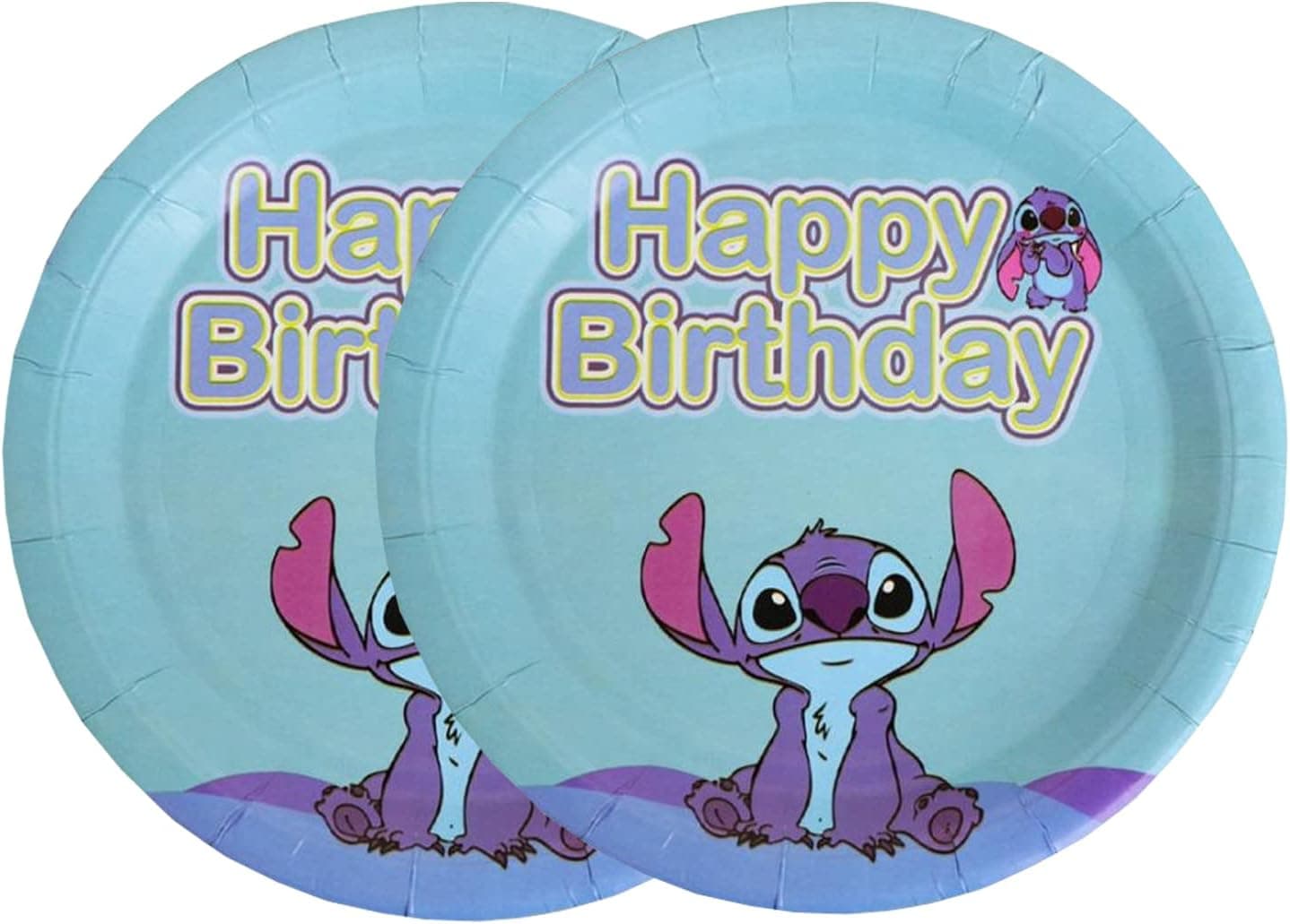 9 inch Stitch Party Supplies Paper Plates,20 PCS Party Plates Used For Stitch Birthday Themed Party Supplies Decorations for Boys and Girls