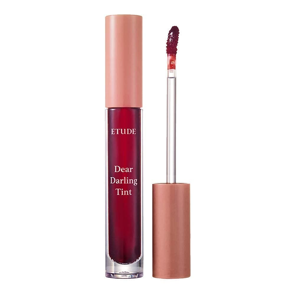 ETUDE Dear Darling Water Gel Tint #RD309 Muhly Red | Long-Lasting Moisture Lips Stain with Autumn Red Colors | Kbeauty