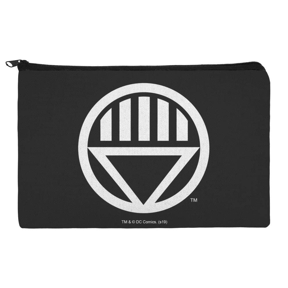 Green Lantern Blackest Night Black Lantern Logo Makeup Cosmetic Bag Organizer Pouch