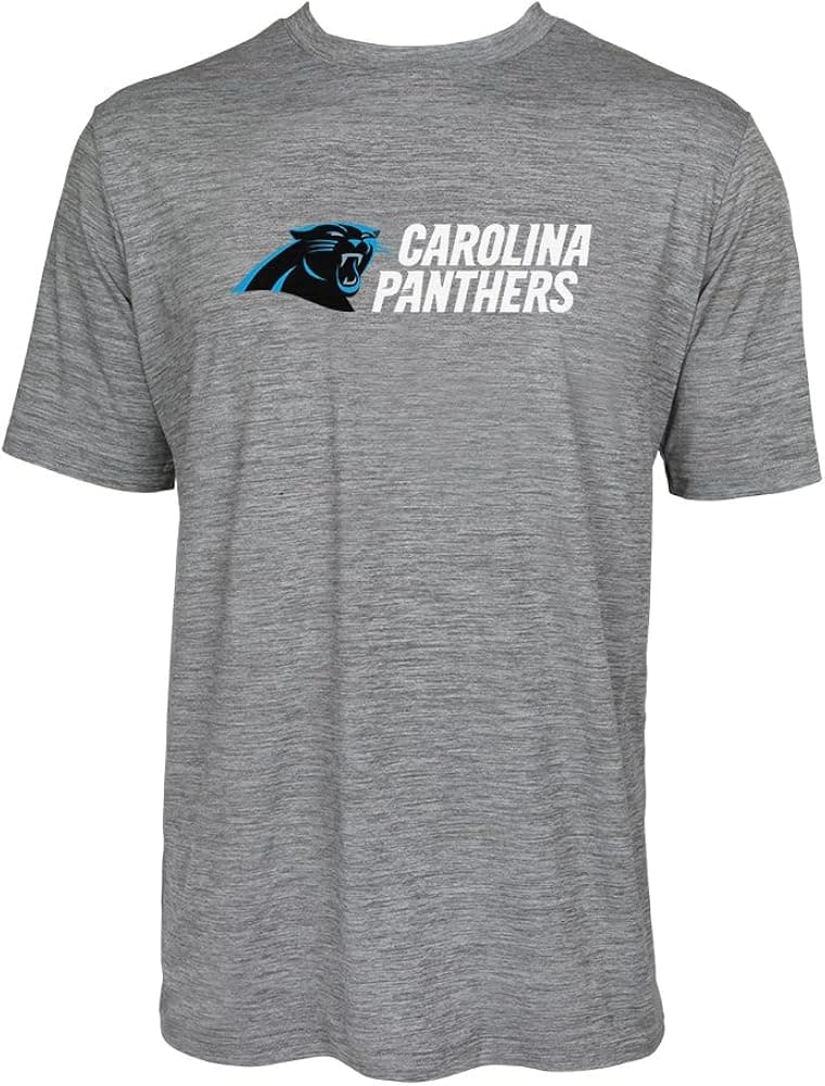 Zubaz Officially Licensed Men's NFL Men's Tonal Gray Wordmark Tee, Team Color