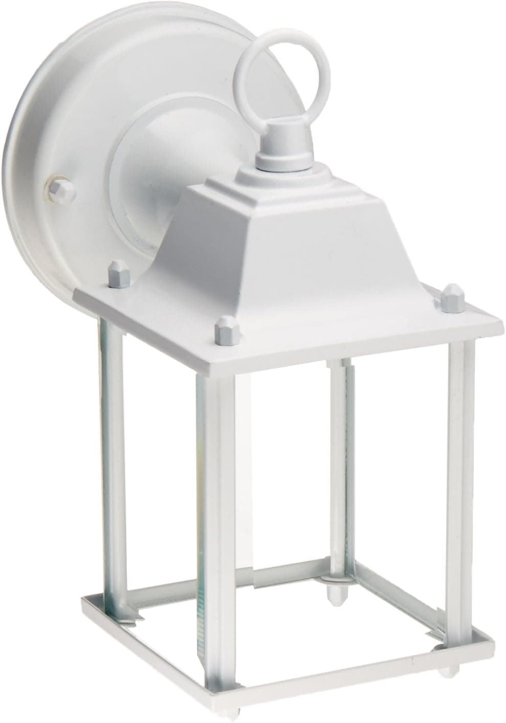 Boston Harbor AL1037-43L 3576527 Dimmable Outdoor Lantern, (1) 60/13 W Medium A19/Cfl Lamp, 8-5/8" Height x 4-3/8" Width, White