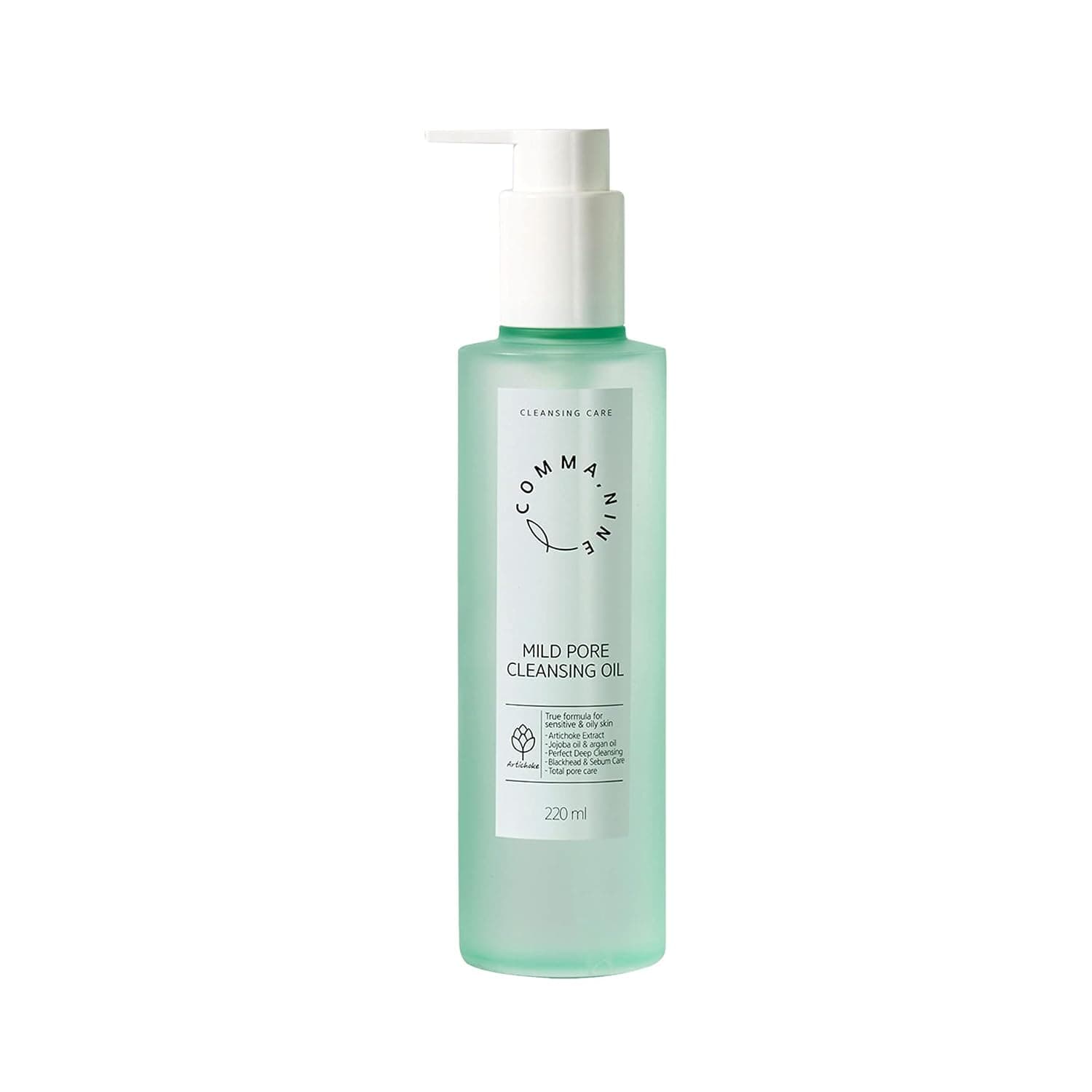 COMMANINE Artischocken Deep Pore Face Cleansing Oil 7.4 fl oz, Blackhead and Sebum Cleanser - Makeup Remover - Cleanses without Clogging Pores and Only Natural Ingredients
