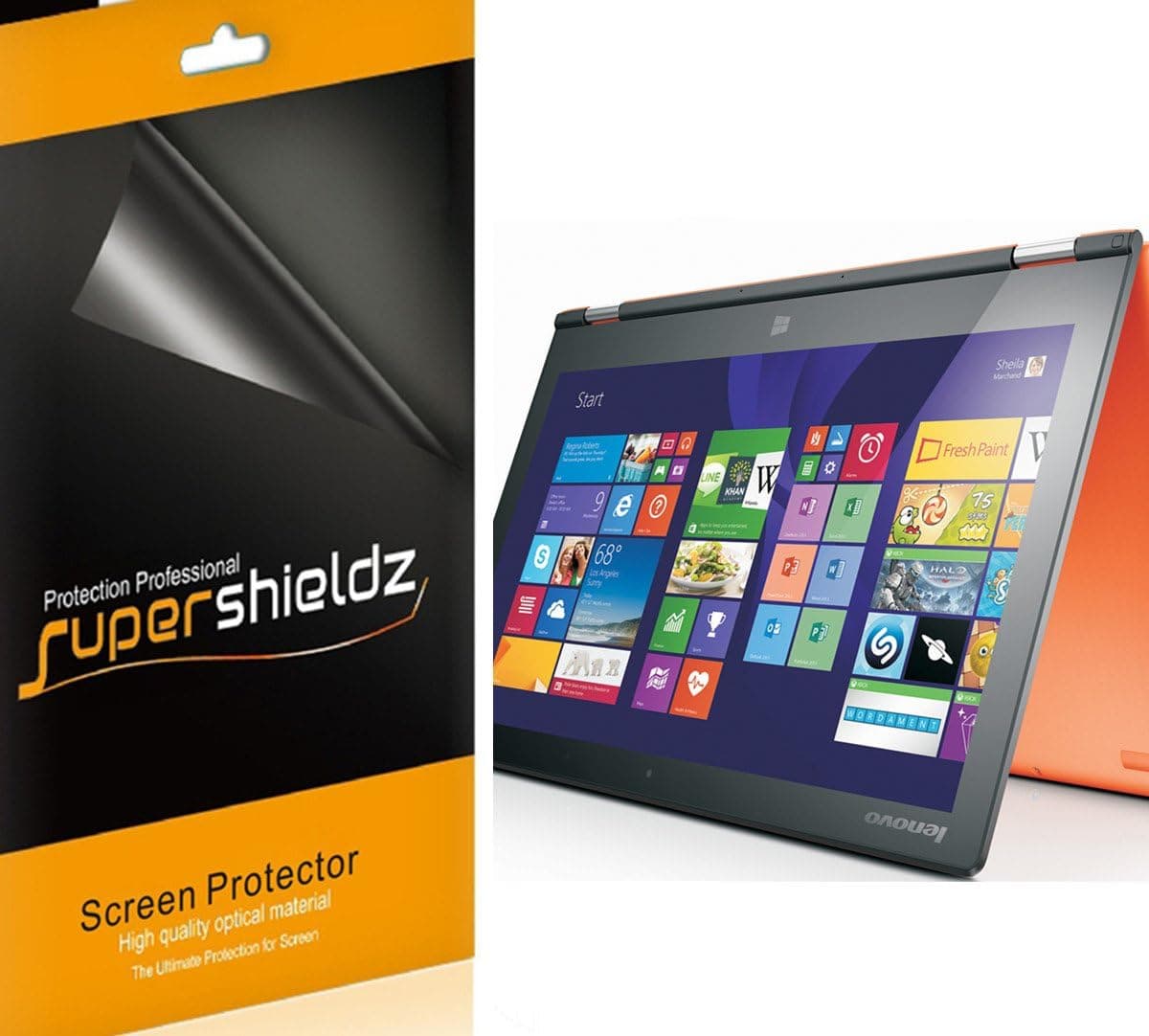 (3 Pack) Supershieldz Designed for Lenovo Yoga 2 11.6 inch Screen Protector, High Definition Clear Shield (PET)