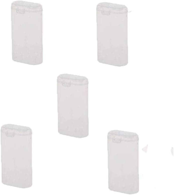 KOOBOOK 5Pcs 18650 Battery Storage Box Plastic Battery Holder Case Waterproof for 2pcs 18650 Batteries