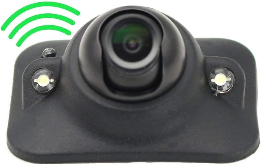 Car HD Blind Spot Side View Camera with Auto-dimming LEDs, NO Guide Line, NO Drilling, Mirror/Non-Mirror Image Adjustable Easy Installation