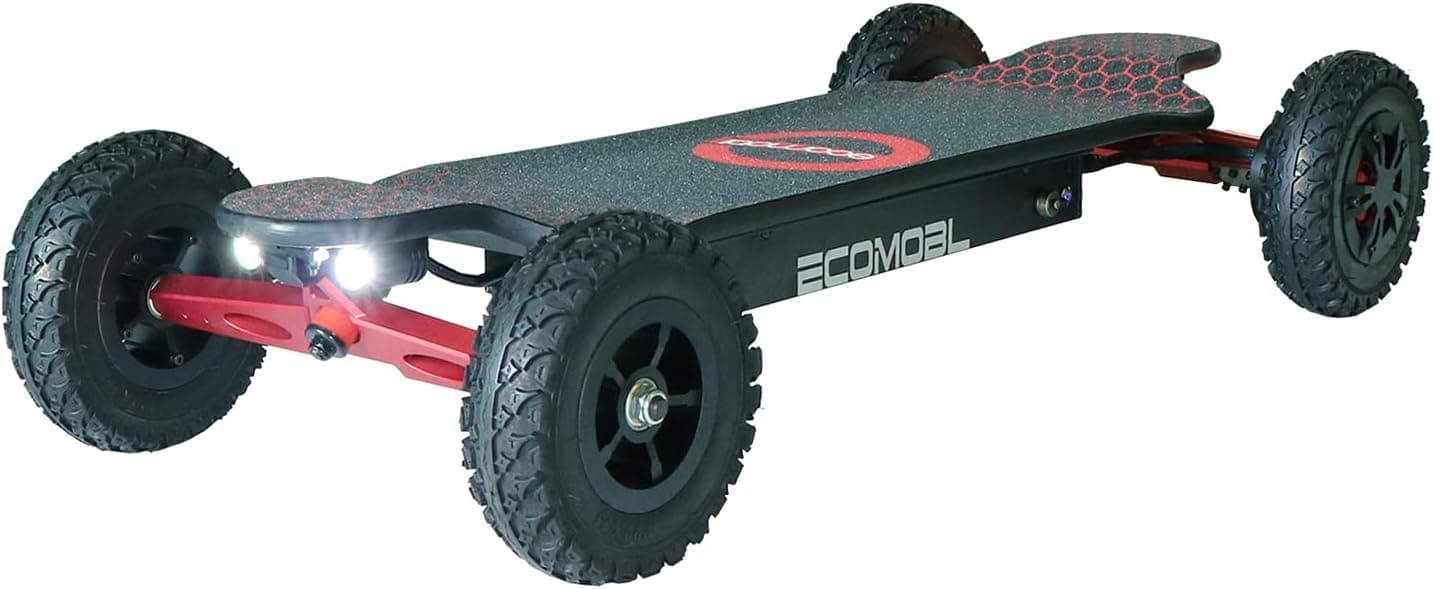 ET2 Electric Skateboards 7000 Watts | 12S4P | 35 mph | 25 Miles Range | 8'' Tires | Cool Lights | Made by CNC | with Remote | Suitable for All Terrain | for Adults.