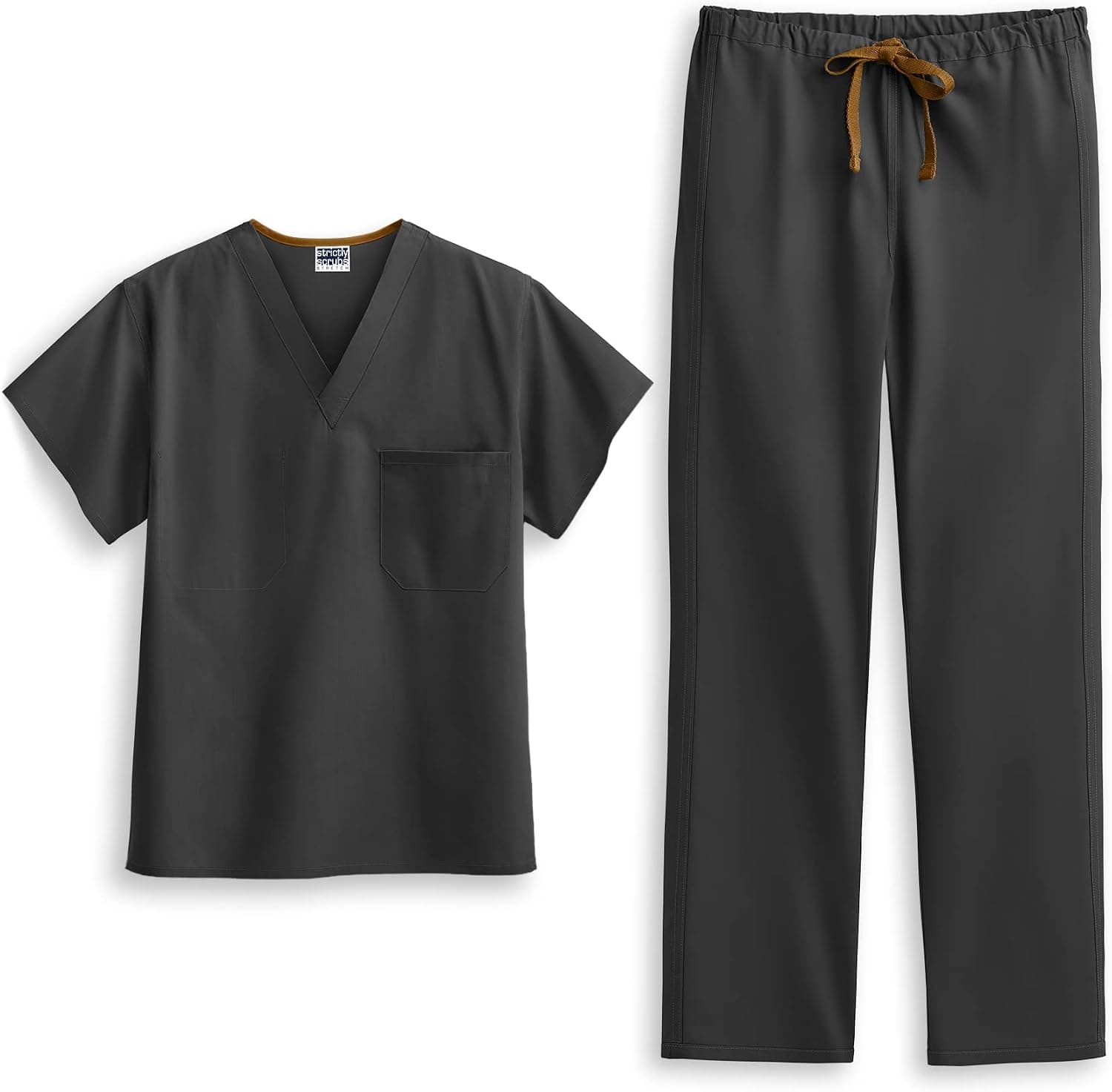 Strictly Scrubs Unisex Reversible Scrub Set (XS-5X, 10 Colors) – Includes 1 Pocket Top and Drawstring Pant