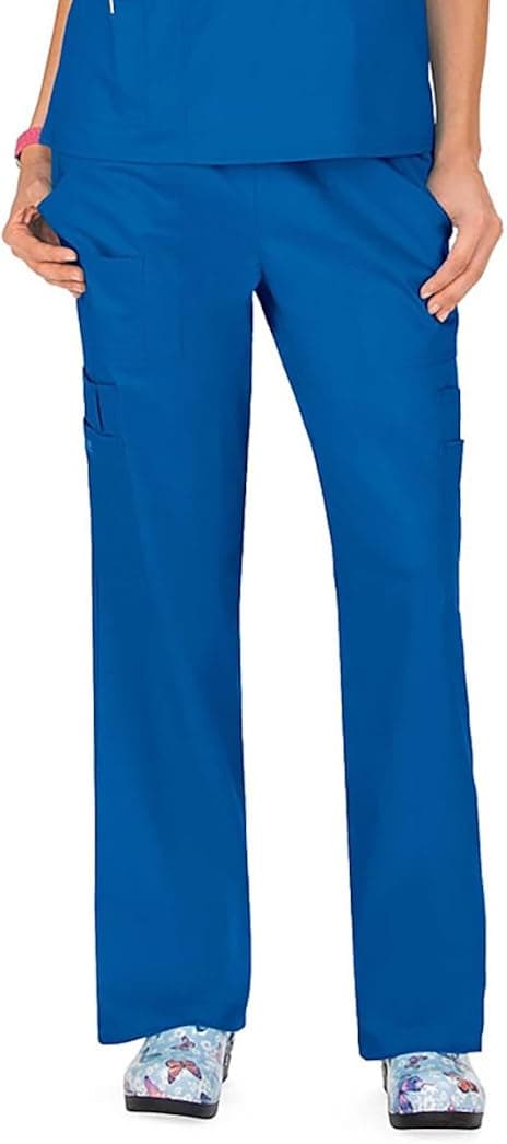 Cherokee Women Scrubs Pant Workwear Core Stretch Mid Rise Pull-On Cargo 4005