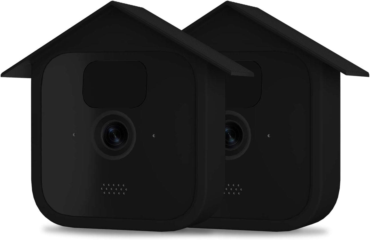 VOMENC Silicone Cover Skin Compatible with All New Blink Outdoor Camera -Waterproof Protective ,Soft, Lightweight, Reliable, and Durable Silicone for Blink Outdoor Home Security Camera (Black 2Pack)