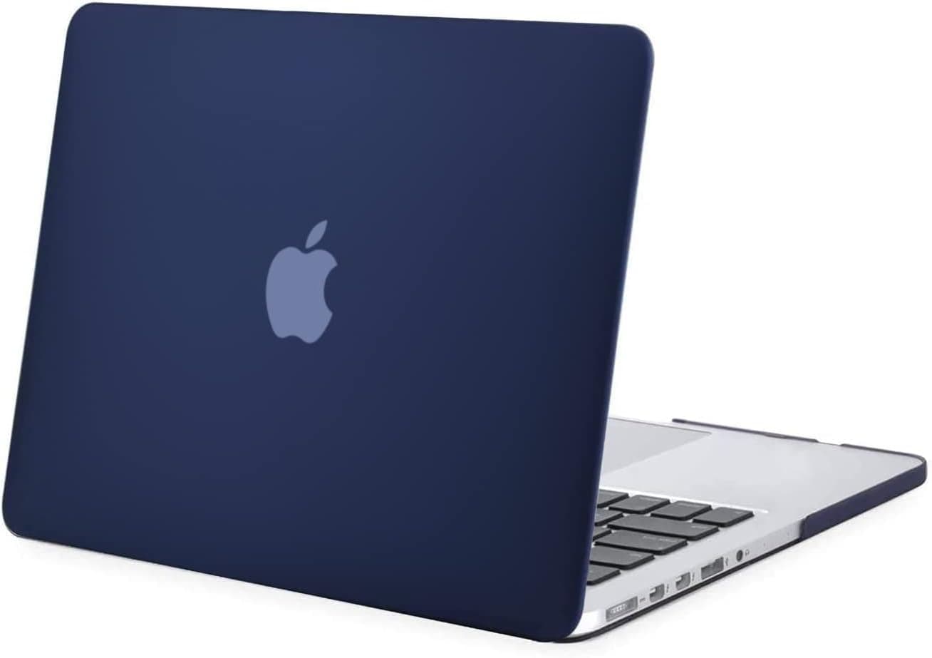 MOSISO Case Only Compatible with MacBook Pro 15 inch with Retina Display (Model: A1398) (Older Version Release 2015 - end 2012), Plastic Hard Shell Case Cover, Navy Blue