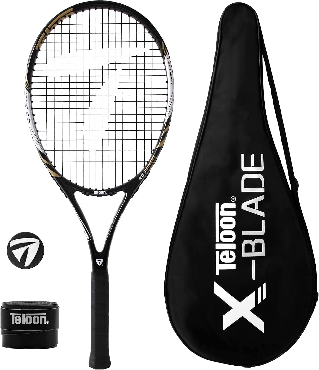 Teloon Adult Recreational Tennis Racket , 27 inch Professional Tennis Racquet for Adults Student Women and Men Rackets Training