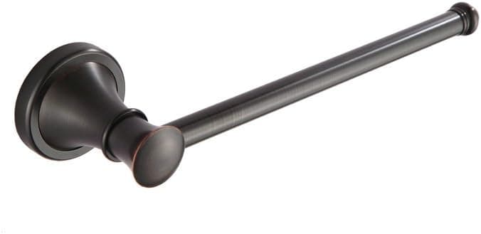 10.8" Bathroom Lavatory Towel Holder Towel Ring Oil Rubbed Bronze, Wall Mounted, Brass