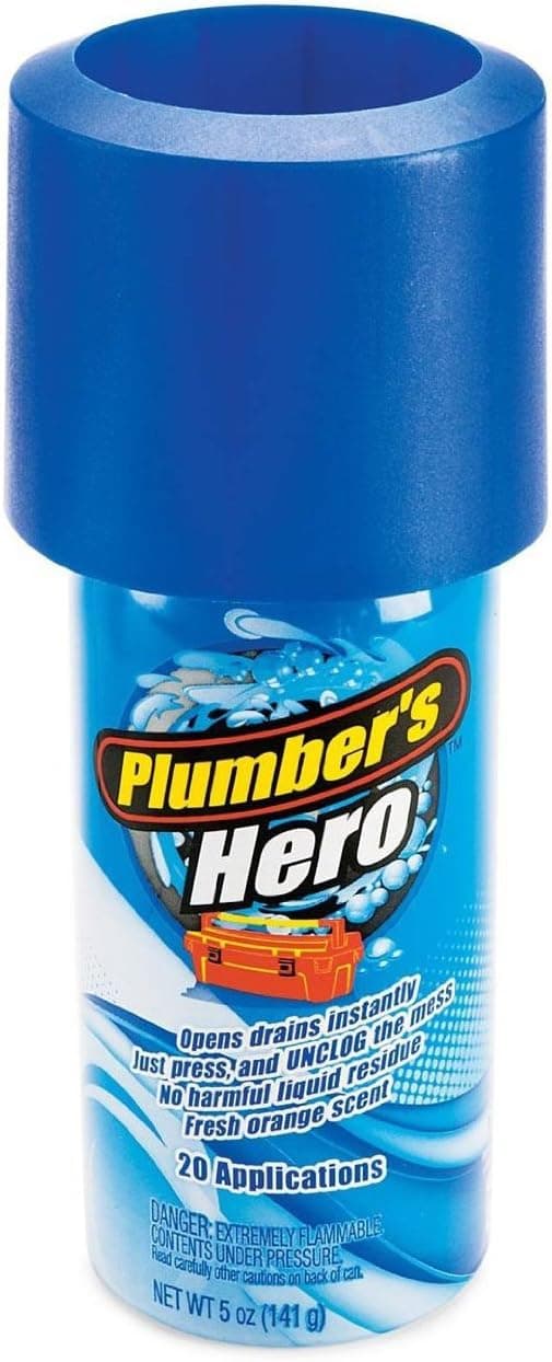 Plumbers Hero REFILL - Unclog Drains Instantly - 20 Uses in Every Can