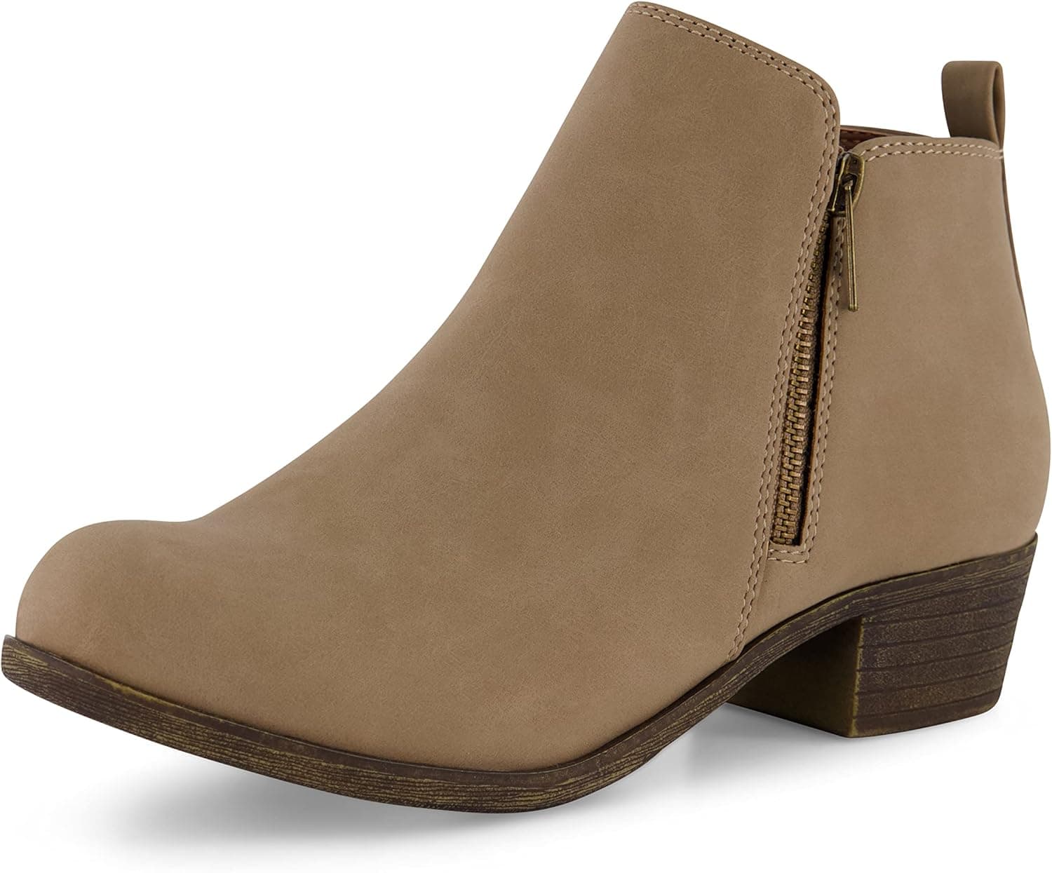 CUSHIONAIRE Women's Dolly Bootie with Memory Foam +Wide Width Available, Brindle 6