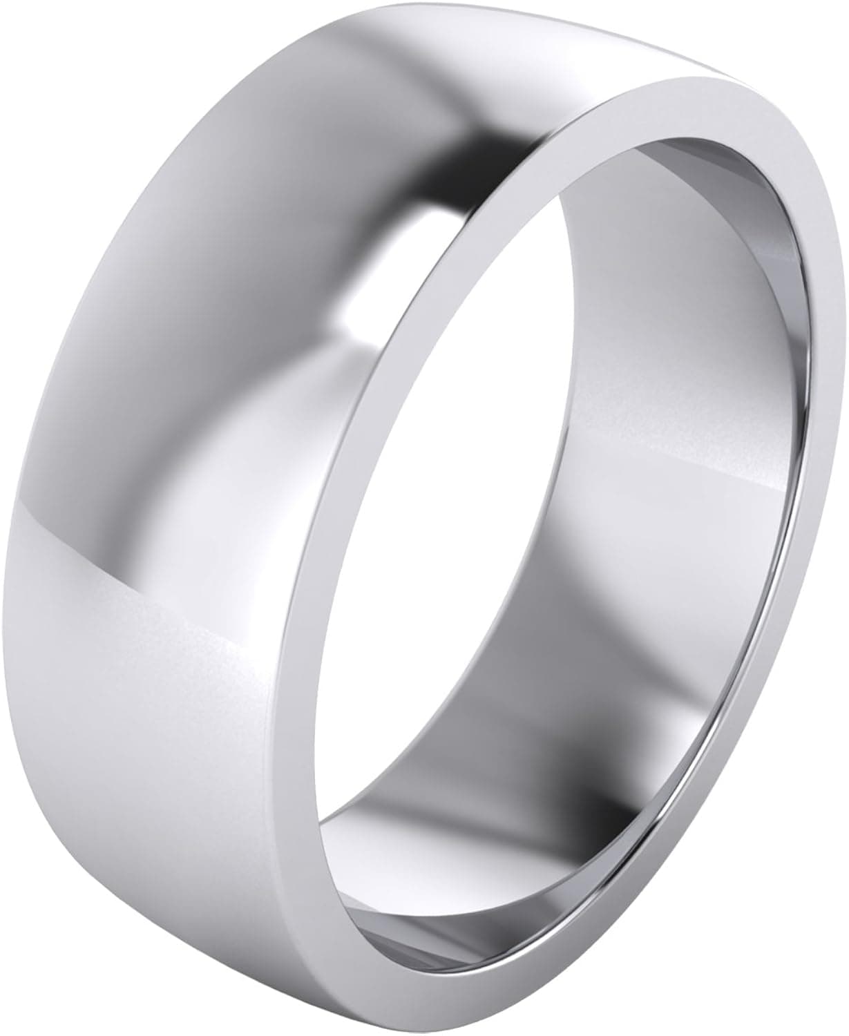 LANDA JEWEL 2/3/4/5/6/8/9mm Heavy Sterling Silver Comfort Fit Polished Womens Wedding Ring Plain Band