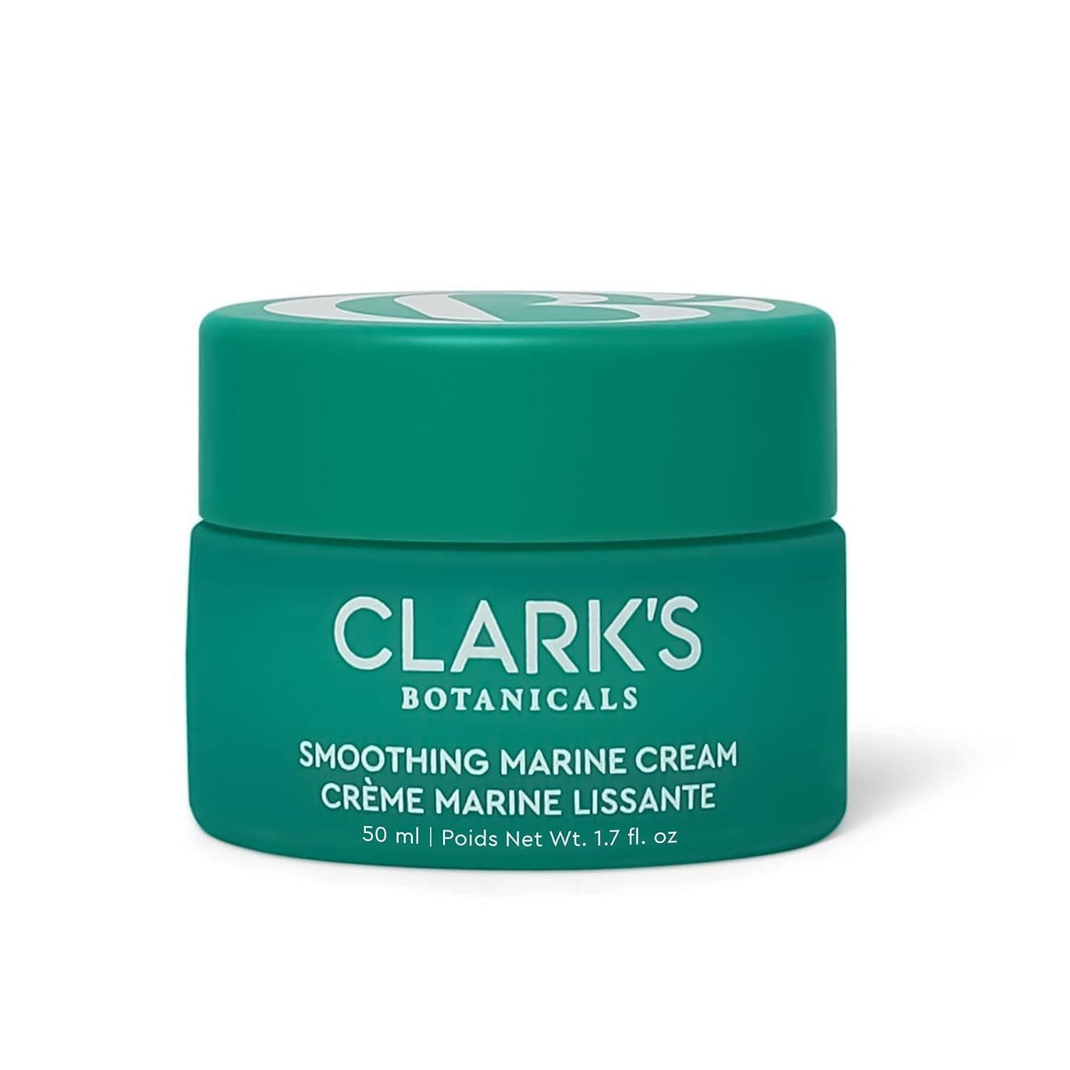 Clark's Botanicals Smoothing Marine Cream: Lightweight Face Moisturizer for Normal to Oily Congested Skin with Antioxidants, Stimulates Hyaluronic Acid Production & Clears Pores (50ml |1.7oz)