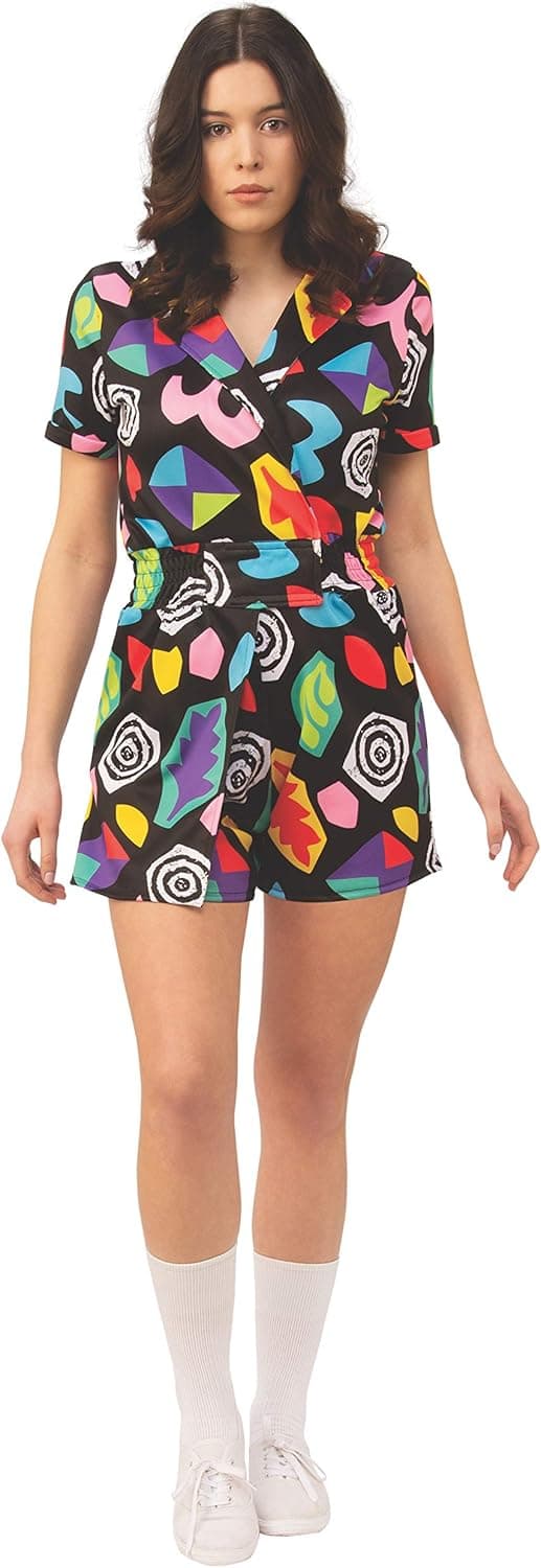 Rubie's Women's Stranger Things 3 Eleven's Mall Costume Dress, Multi Colored