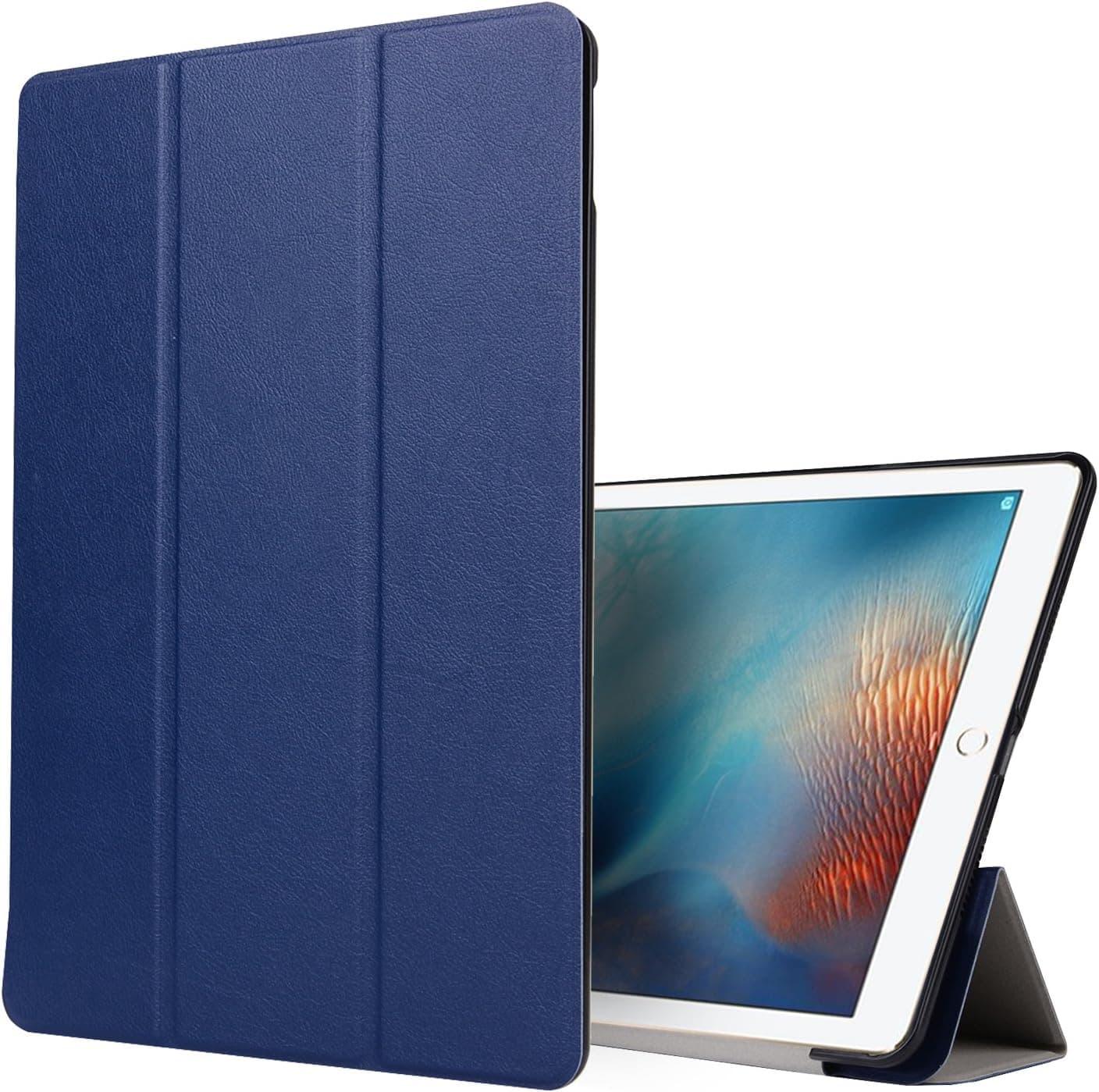 Meishiya New iPad Pro 10.5 Inch 2017 Case - Lightweight Slim Shell Standing Cover with Auto Wake/Sleep Feature for Apple iPad Pro 10.5 Inch 2017 Tablet(Navy Blue)