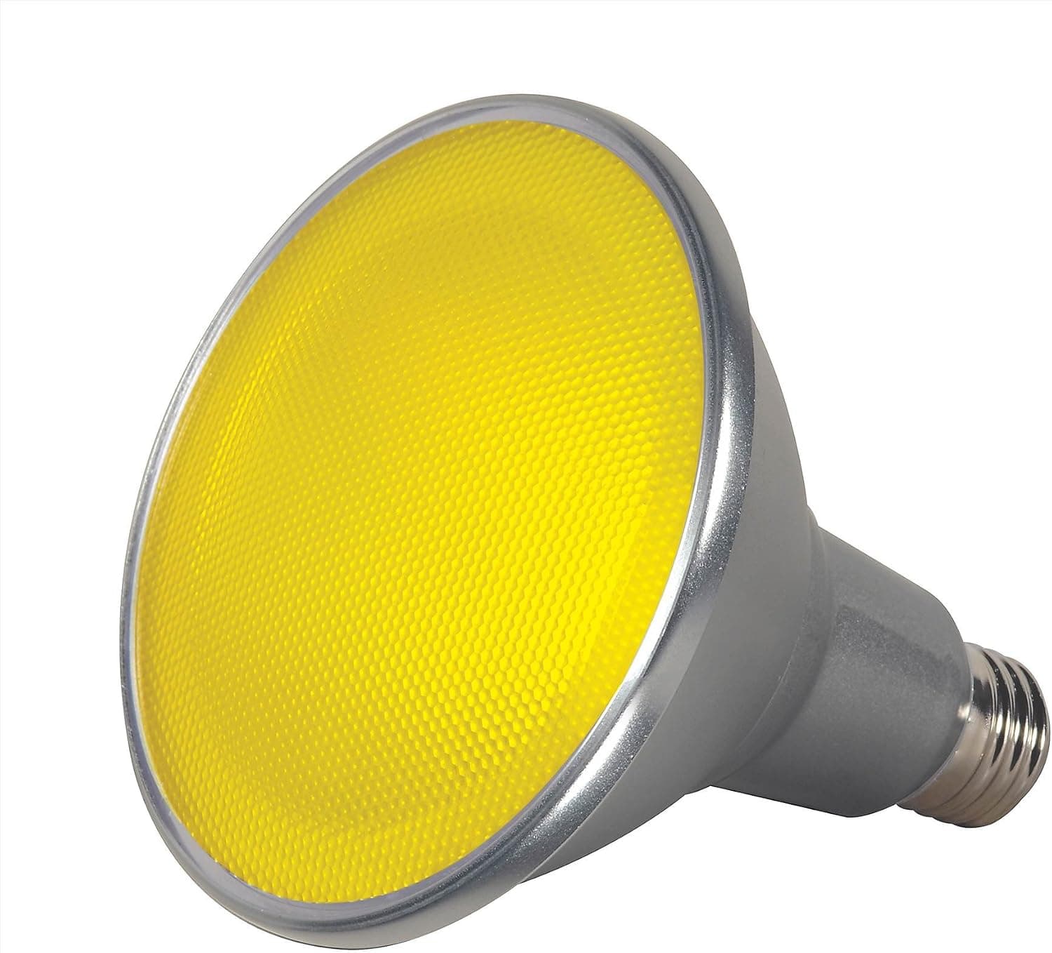 Satco S9484 Par38 LED Yellow 40' Beam Spread Medium Base Light Bulb, 15W