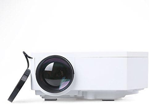 Mini Projector Portable LED Projector for Home Cinema Theater AV VGA USB SD Micro USB Multimedia Laptop Projector-White