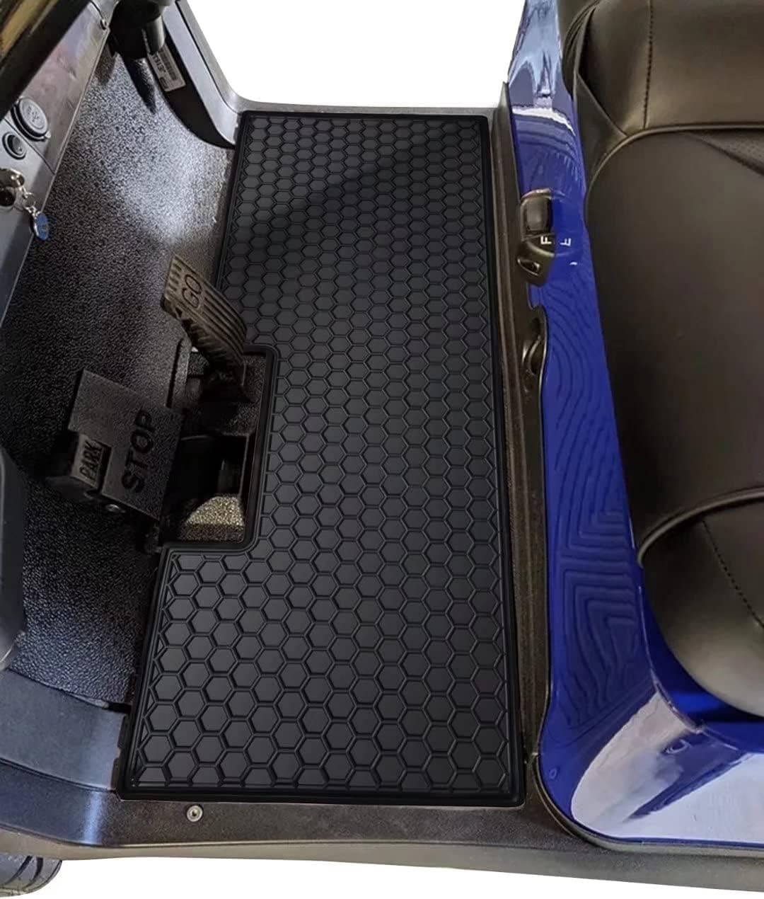 Matericuo Golf Cart Floor Liner Mat Custom Fit for 2 and 2+2 Club Car Models Precedent 2004-2022/Onward & Tempo (2017-2022)/Villager & V4L (2019-2022/ Bintelli - Only Meet 6 ASTM Standards Black