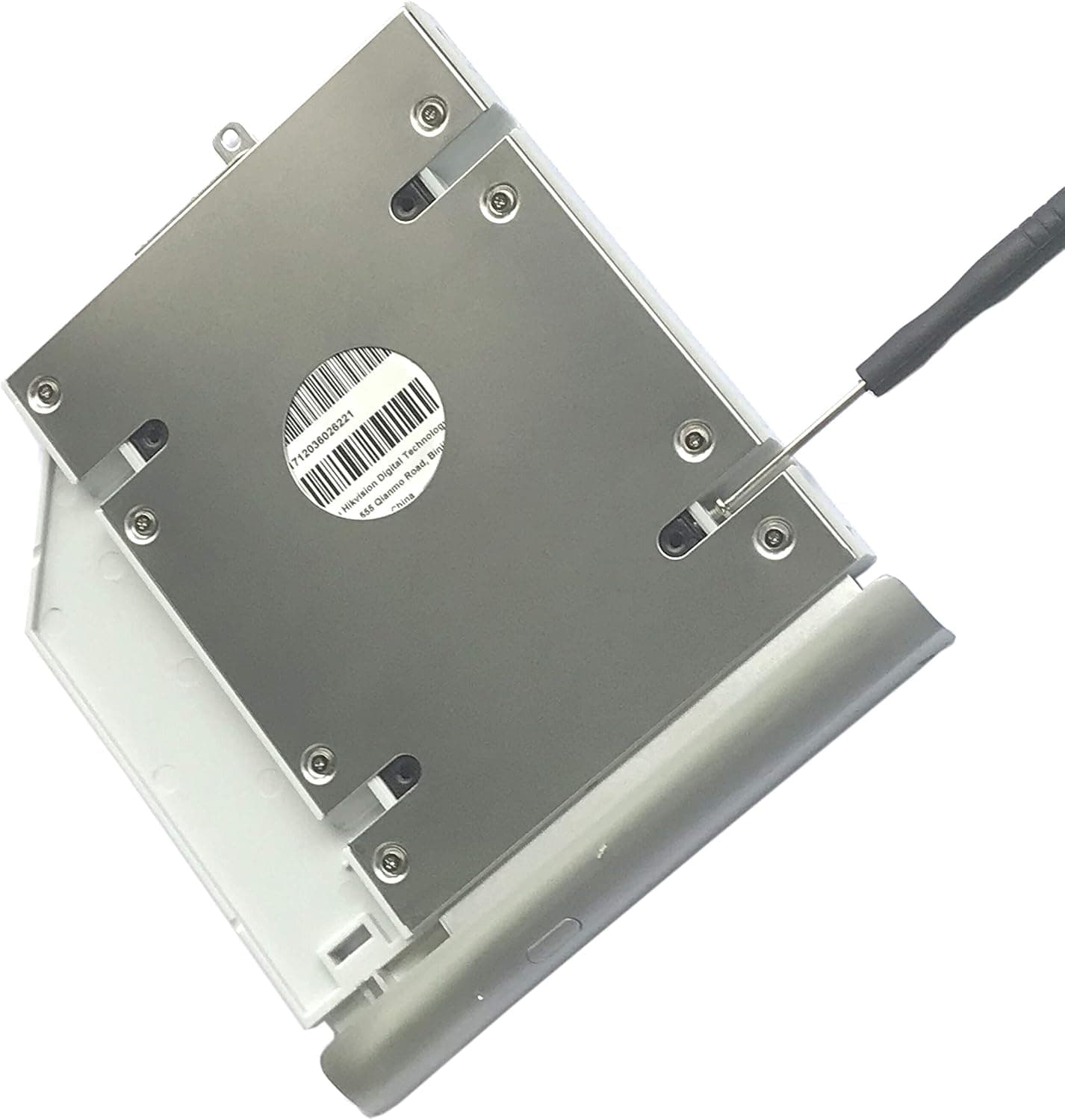 Nimitz 2nd HDD SSD Hard Drive Caddy for HP Pavilion 15-AU Series with Bezel/Bracket (Silver)