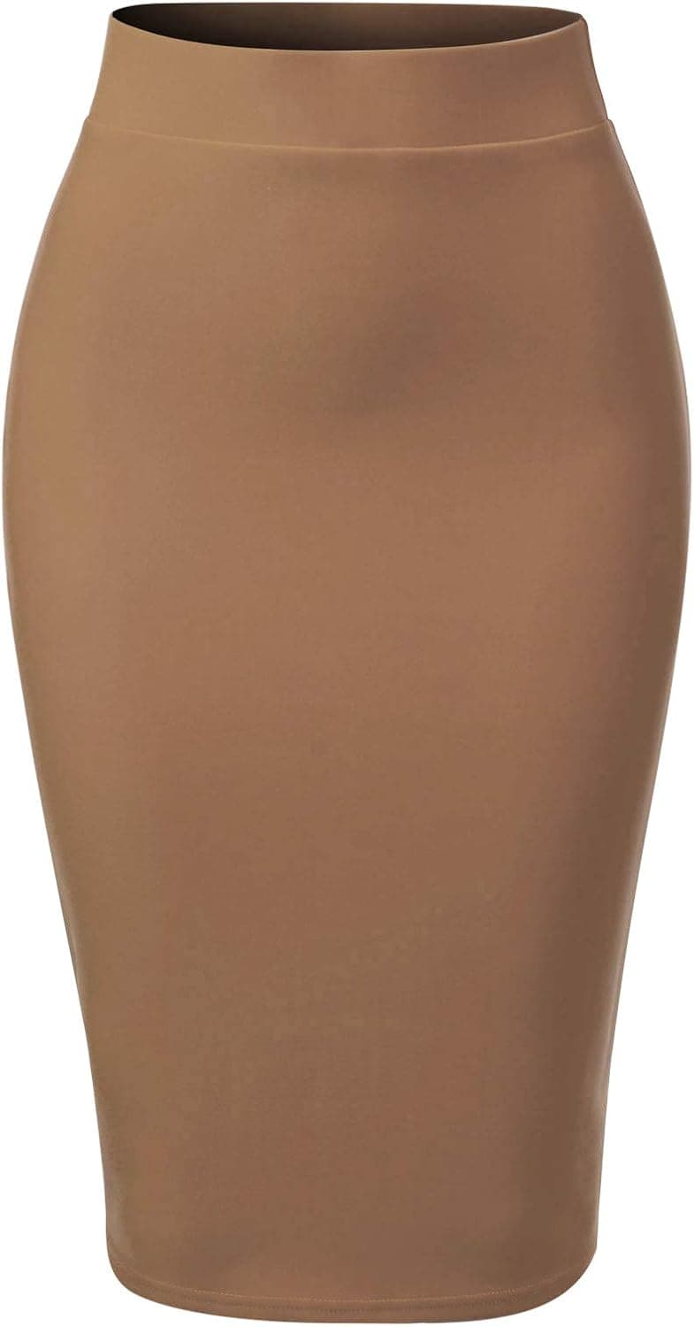 MixMatchy Women's Casual Classic Bodycon Pencil Skirt