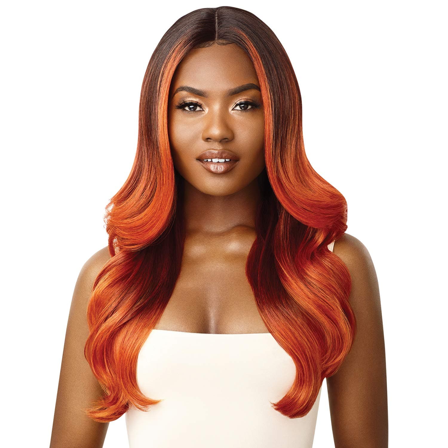 Outre Lace Front Wig Swiss Lace I-Parting Phoenix (DRFF/RDVV)