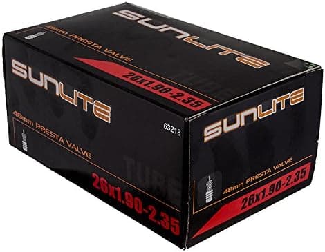 Sunlite Presta Valve Bicycle Tubes, 26 x 1.90-2.35" / 48mm Valve