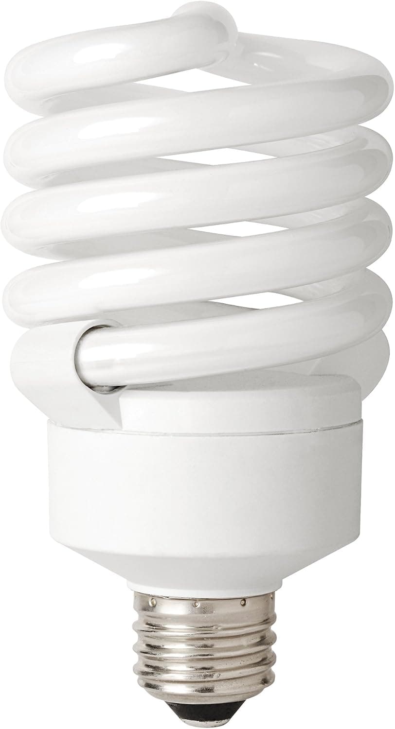 TCP 69032B CFL 3-Way Spring A Lamp - 40, 75, 150 Watt Equivalent (max 32W used) Soft White (2700k) Spiral Light Bulb
