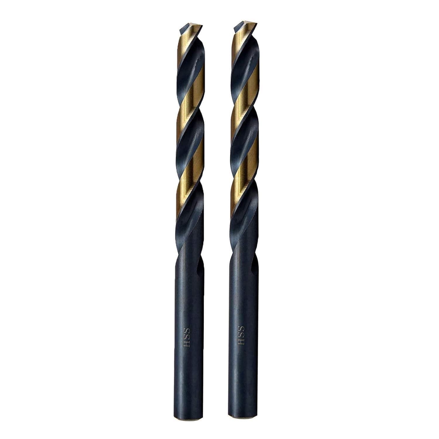 MAXTOOL Letter G 2pcs Identical Jobber Length Drills Dia 0.261" HSS M2 Twist Drill Bits Fully Ground Black-Bronze Straight Shank Drills; JBL02H10RGP2
